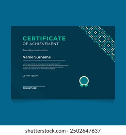 Oriental Geometric Certificate Template Design