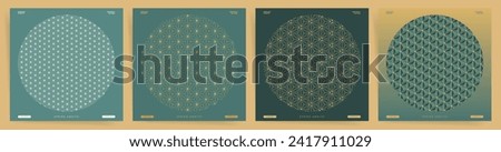 Oriental Geometric Circle Patterns. Seamless, Elegant, and Traditional Design Motifs for Aesthetic Premium Business Backgrounds. 