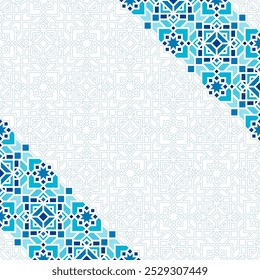 Design de padrão diagonal geométrico oriental com traço no tema de inverno