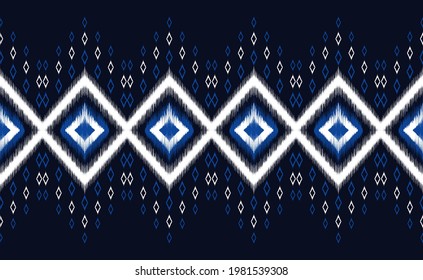 Patrón étnico geométrico oriental para el fondo o la alfombra, papel tapizado, envoltura de batik, diseño de cortina, ilustración vectorial