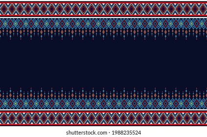 Orientalisches ethnisches Muster für Hintergrund oder Teppich, Tapete, Batik-Umhüllung, Vorhangdesign, Vektorgrafik
