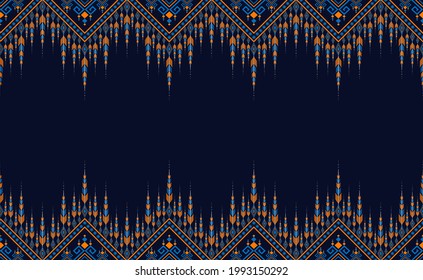 Oriental geometric ethnic pattern for background or carpet, wallpaper, batik wrapping, curtain design, vector illustration