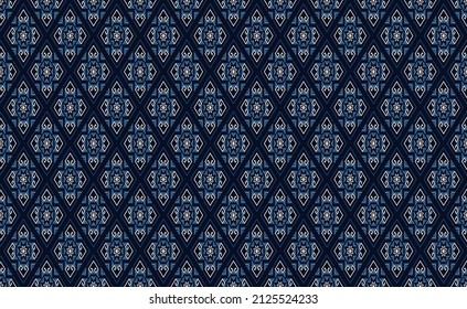 Patrón étnico geométrico oriental para el fondo o la alfombra, papel tapizado, envoltura de batik, diseño de cortina, ilustración vectorial

