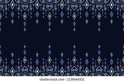 Patrón étnico geométrico oriental para el fondo o la alfombra, papel tapizado, envoltura de batik, diseño de cortina, ilustración vectorial
