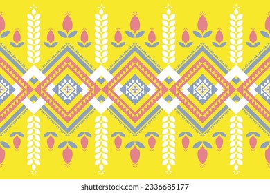 Oriental geometric ethnic pattern Can be used in fabric design for background, wallpaper, carpet, textile, clothing, wrapping, decorative paper, embroidery illustration vector.