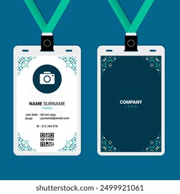 Oriental Geometric ID Card Design for Business or Company