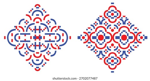 Oriental geometric mandala ornament. Pattern illustration graphic design.