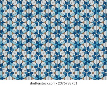 Oriental Geometric Pattern Background Vector