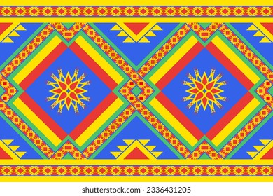 oriental geometric patterns ethnic background design tapestry wallpaper clothing wrap batik fabric embroidery vector illustration