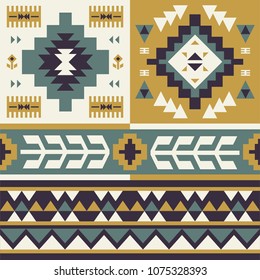 Oriental geometric seamless pattern. Ethnic design. Vector illustration.