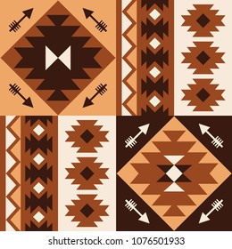 Oriental geometric seamless pattern. Ethnic design. Vector illustration.