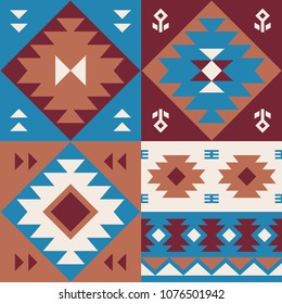 Oriental geometric seamless pattern. Ethnic design. Vector illustration.
