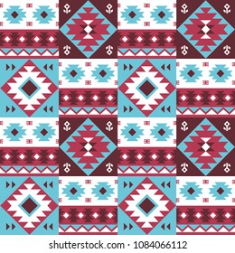 Oriental geometric seamless pattern. Ethnic design. Vector illustration.