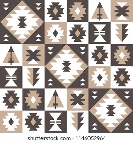 Oriental geometric seamless pattern. Ethnic design. Vector illustration.