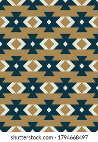 Oriental geometric seamless pattern. Ethnic style. Vector illustration.