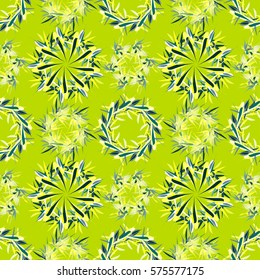 Oriental geometric seamless pattern with ethnic mandalas. Kaleidoscope effect