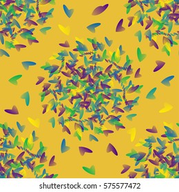 Oriental geometric seamless pattern with ethnic mandalas. Kaleidoscope effect