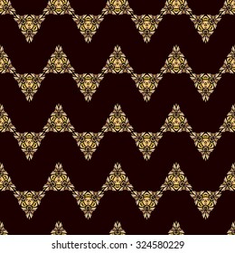 Oriental geometrical seamless pattern. Pattern in the swatches panel.