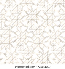 Oriental gold geometric simple minimalist pattern. Line background for wallpaper, texture, backdrop, template, cover page design, card, poster.