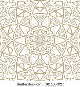 Oriental Gold Pattern - Seamless vector