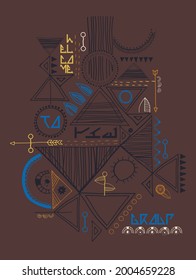  oriental graphic tshirt design template vector file.