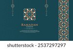 Oriental Green Pastel Background Design for Culture or Islamic Theme, Specially for Ramadan or Eid Mubarak