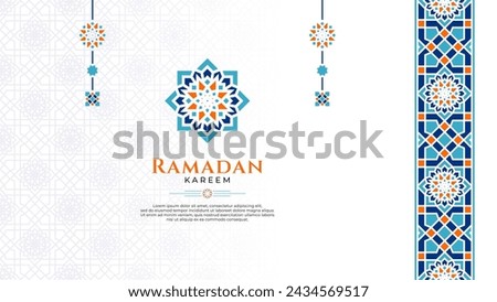 Oriental Greeting Design for Culture or Islamic Theme, Specially for Ramadan or Eid Mubarak