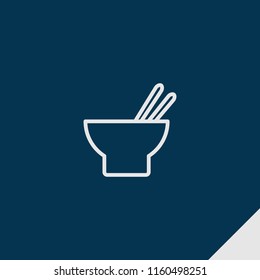 Oriental icon. emblem isolated on dark blue background. oriental icon in outline style for graphic and web design, logo, ui/ux design