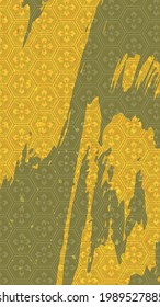 Oriental Japanese pattern pattern background illustration
