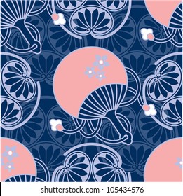 Oriental - Japanese - Seamless Pattern