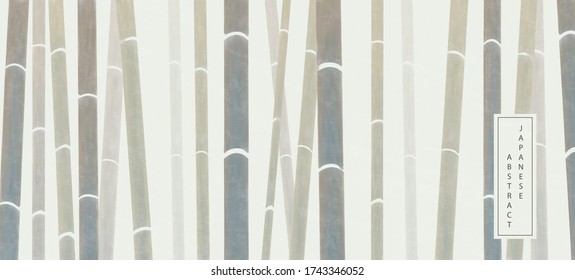 Abstrakter, orientalisch-japanischer Stil Muster Hintergrund Design elegante Natur Bambus Hintergrund