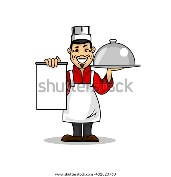 Oriental Kitchen Restaurant Icon Asian Chef Stock Vector Royalty Free 482823760