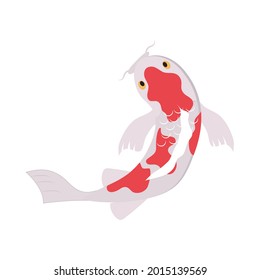 oriental koi fish isolated icon