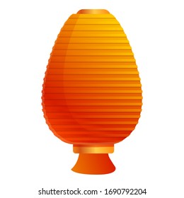 Oriental lantern icon. Cartoon of oriental lantern vector icon for web design isolated on white background