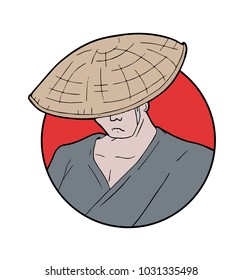 oriental man draw