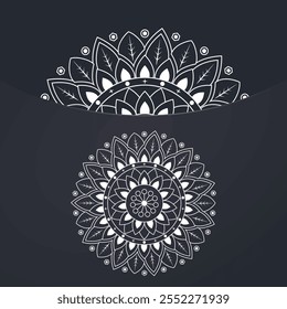 Oriental Mandala Flower Design -42