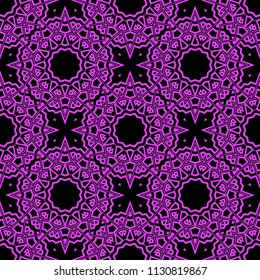 Oriental mandala. Ottoman motifs. Seamless pattern. It is Vector illustrations.ental mandala. Ottoman motifs. Seamless pattern. It is Vector illustrations. Artwork for modern graphics.