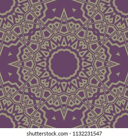 Oriental mandala. Ottoman motifs. Seamless pattern. It is Vector illustrations.ental mandala. Ottoman motifs. Seamless pattern. It is Vector illustrations. Artwork for modern graphics.
