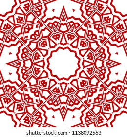 Oriental mandala. Ottoman motifs. Seamless pattern. It is Vector illustrations.ental mandala. Ottoman motifs. Seamless pattern. It is Vector illustrations. Artwork for modern graphics.