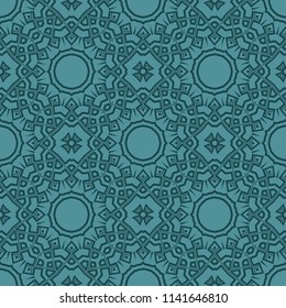 Oriental mandala. Ottoman motifs. Seamless pattern. It is Vector illustrations.ental mandala. Ottoman motifs. Seamless pattern. It is Vector illustrations. Artwork for modern graphics.