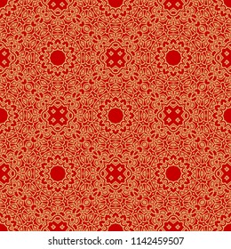 Oriental mandala. Ottoman motifs. Seamless pattern. It is Vector illustrations.ental mandala. Ottoman motifs. Seamless pattern. It is Vector illustrations. Artwork for modern graphics.