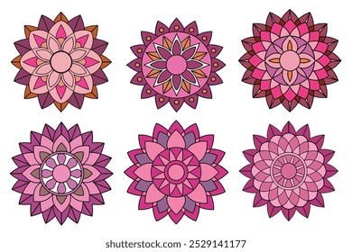 Oriental Mandala vector. Mandala Coloring book line art vector illustration. Vector abstract mandala pattern.