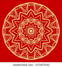 Oriental mandala. Vintage decorative elements. Vector illustration. It is super brilliant vector illustration.