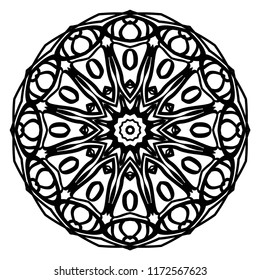 Oriental mandala. Vintage decorative elements. Vector illustration. It is super brilliant vector illustration.