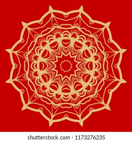 Oriental mandala. Vintage decorative elements. Vector illustration. It is super brilliant vector illustration.