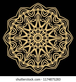 Oriental mandala. Vintage decorative elements. Vector illustration. It is super brilliant vector illustration.