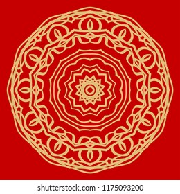 Oriental mandala. Vintage decorative elements. Vector illustration. It is super brilliant vector illustration.