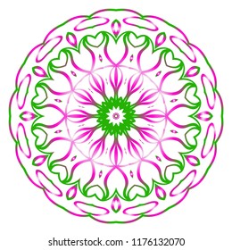Oriental mandala. Vintage decorative elements. Vector illustration. It is super brilliant vector illustration.