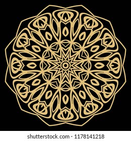 Oriental mandala. Vintage decorative elements. Vector illustration. It is super brilliant vector illustration.