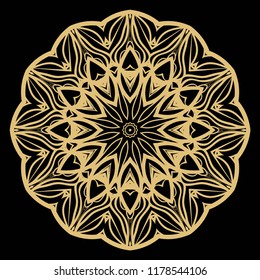 Oriental mandala. Vintage decorative elements. Vector illustration. It is super brilliant vector illustration.